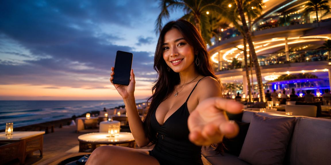 Suasana santai di pantai, ilustrasi hiburan wahyu4d kapan saja